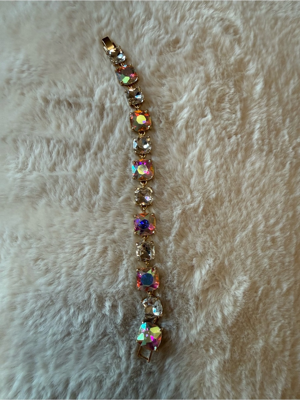 AB + Clear Crystal Bracelet